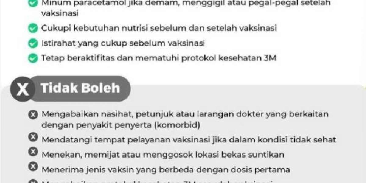 Beberapa hal yang boleh dan tidak boleh dilakukan sebelum dan sesudah pemberian vaksin Covid-19